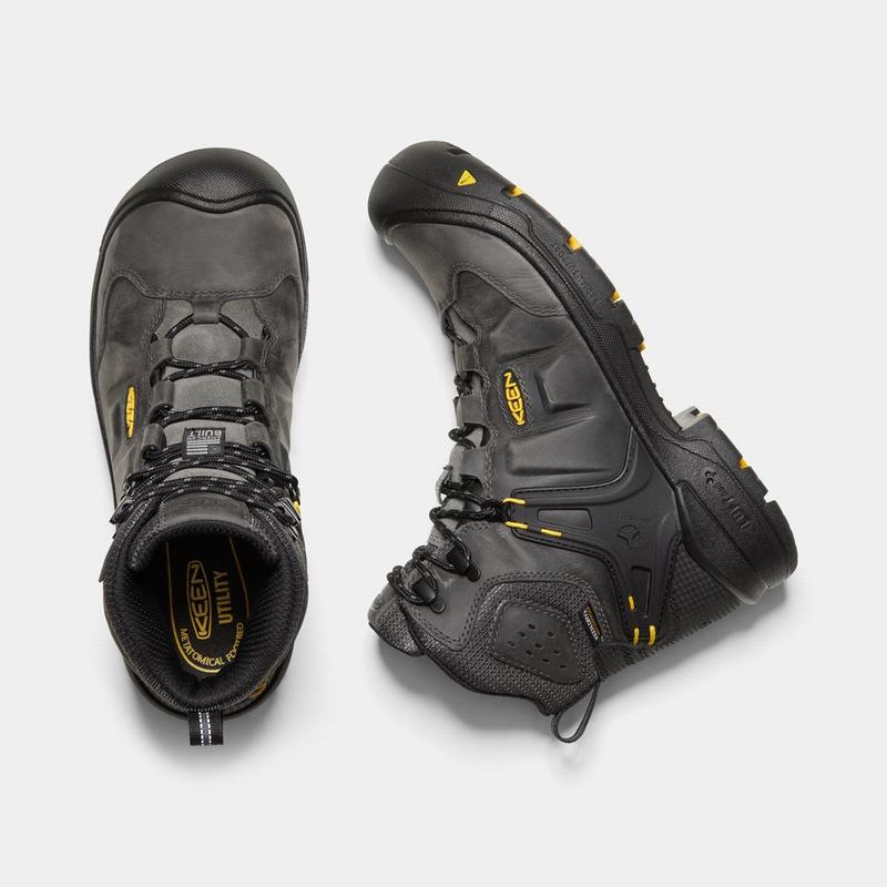 Keen Dover 6" Wp - Erkek Iş Botu - Gri/Siyah - Türkiye (941268NFB)